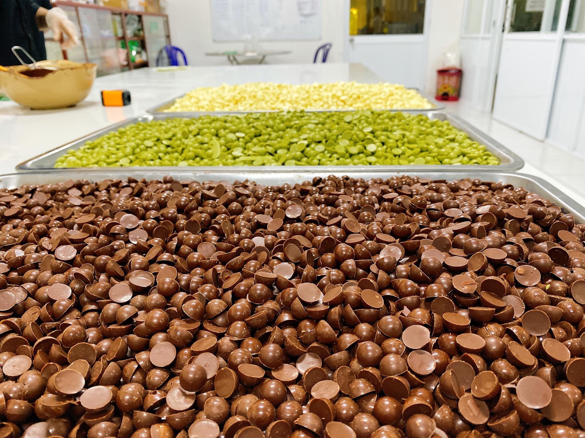 Cacao chips dark chocolate 72% - matcha - 1 kg - ảnh sản phẩm 1
