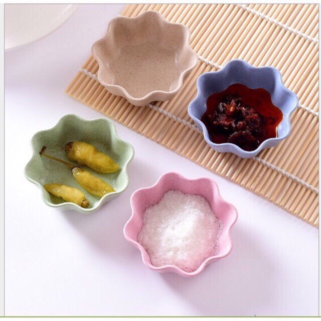 [Freeship + Voucher 8%] Bát Ăn Dặm,Bát Đựng Nước Chấm Lúa Mạch Mini Cho Bé