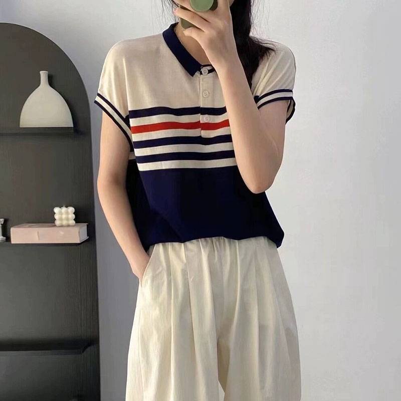 🔥[C246] Áo len thun Montoghi dệt kim SỌC NỬA TRÊN cánh dơi hàng Quảng Châu cực HOT - kholenqc