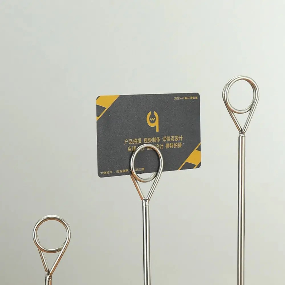 Paper%20Stand%20Cute%20Stainless%20Steel%20Round%20Photo%20Clip%20DIY%20Durable%20Table%20Number%20Holder%20Elegant%20Multiple%20Uses%20Reserved%20Card%20Holder%20Restaurant%20Table%20-%20Image%203