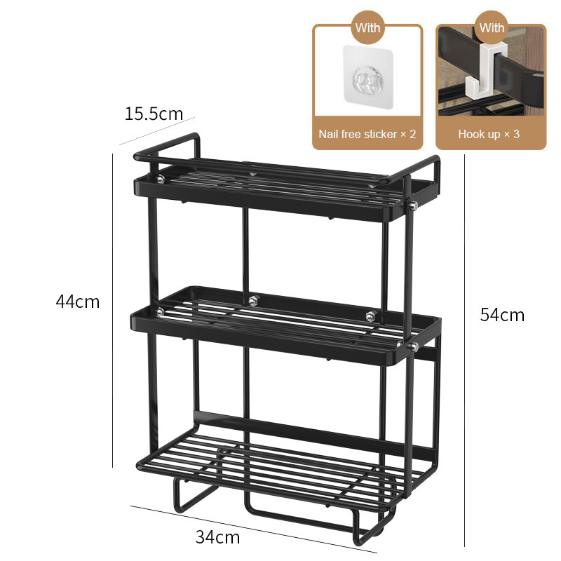 Toilet cistern shelfwiron wrought-iron toilet non-punch multi-functional storage shelf bathroom toilet upper shelf