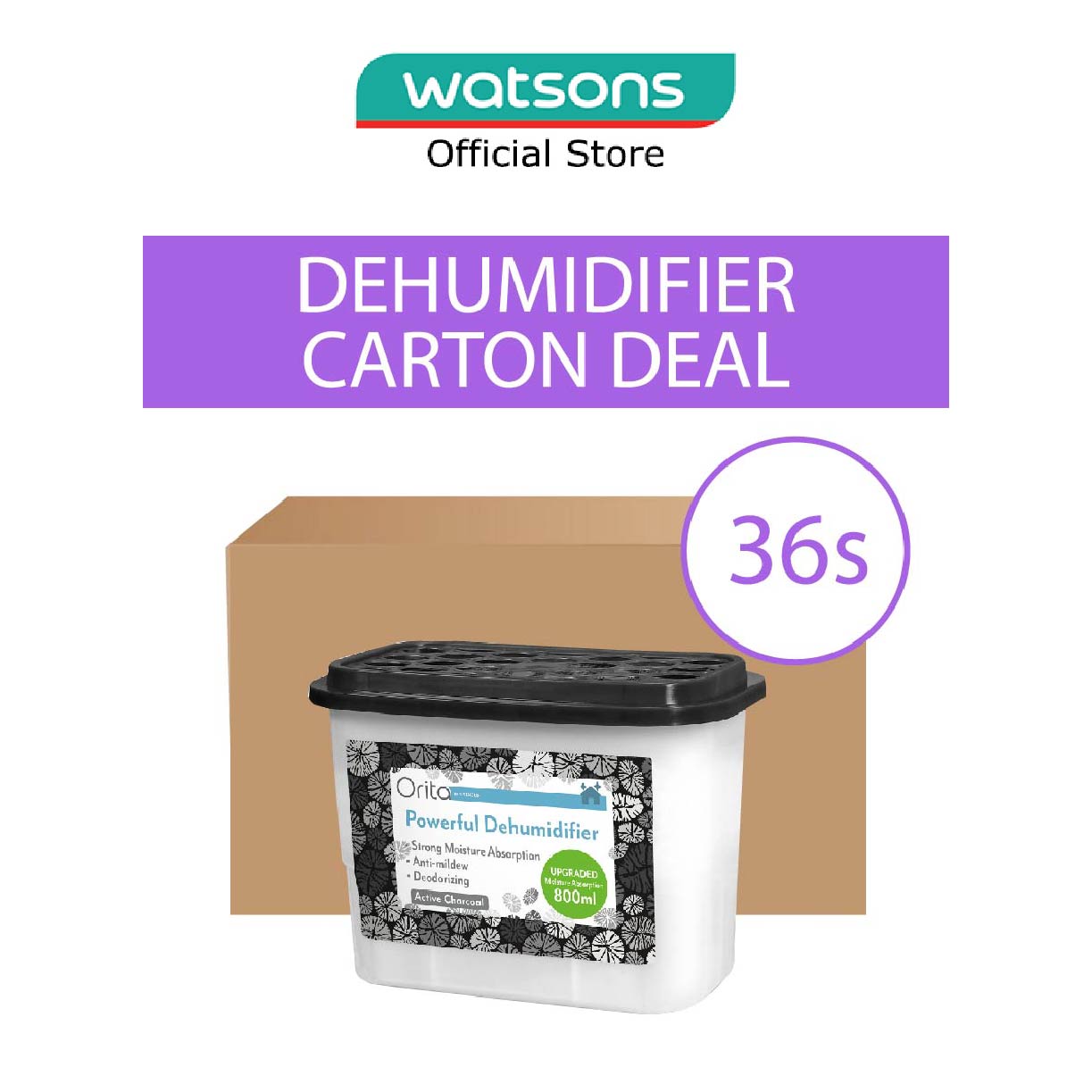 ORITA Charcoal Powerful Dehumidifier (Upgraded Moisture Absorption