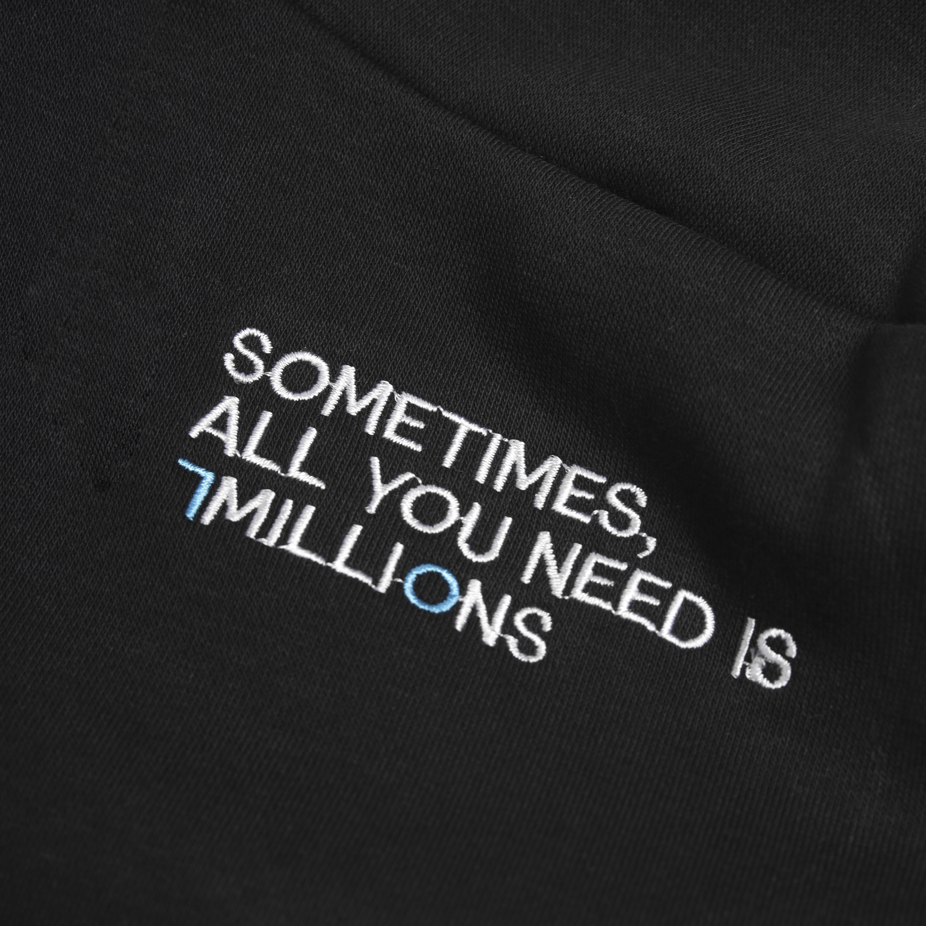 7MILLIONS áo khoác Hoodie Basic Formal / Màu đen