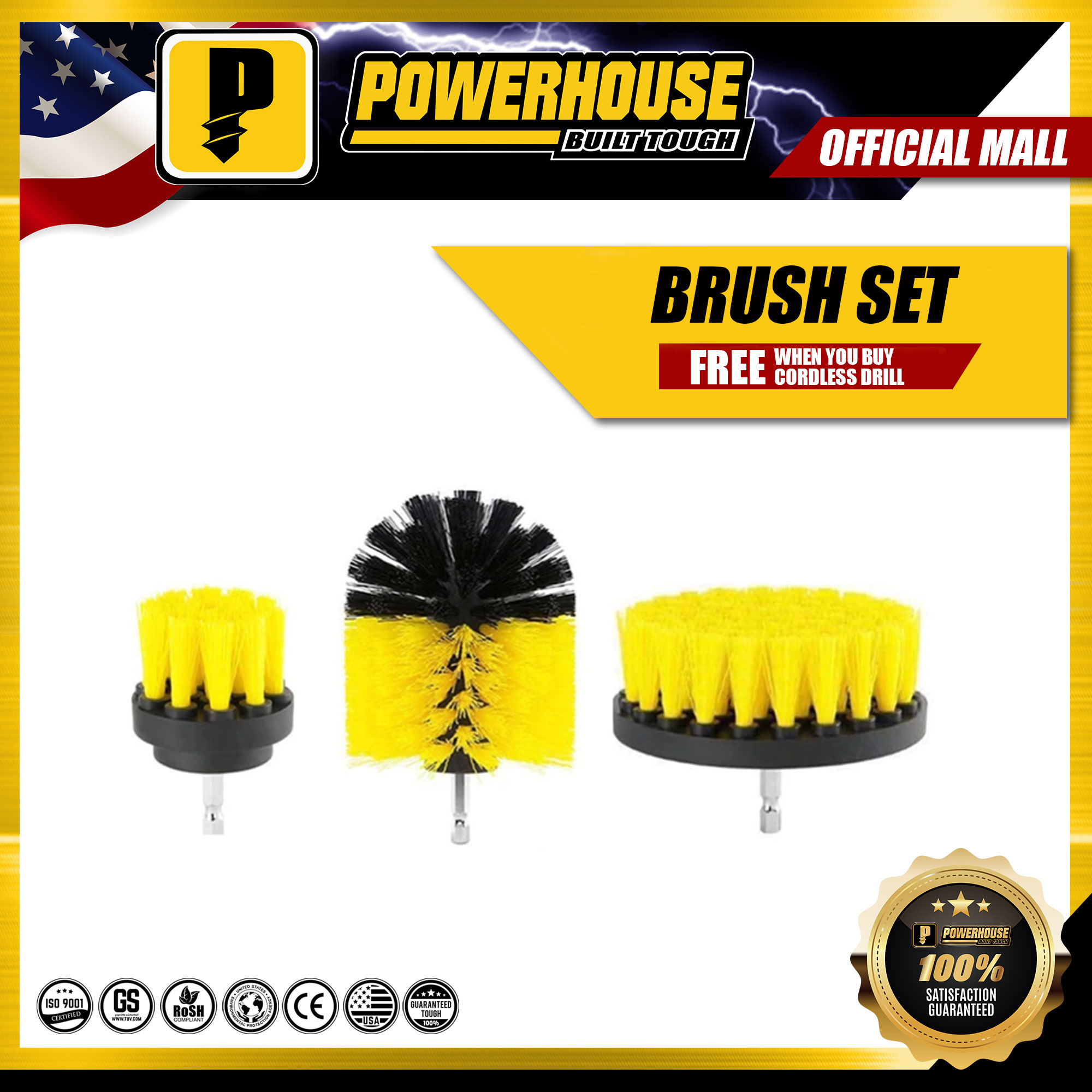 POWERHOUSE Brush Set FREE when you buy ANY Cordless Drill Lazada PH