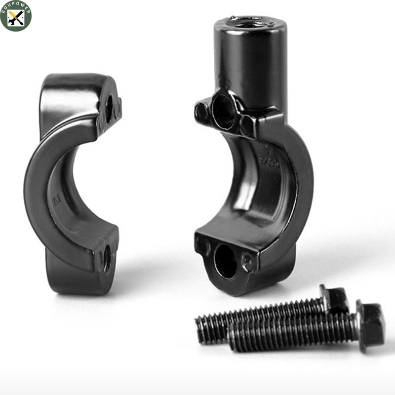 BouPower Motorcycle Handle Bar Mirror Mount Holder Rearview Handlebar Mirror Clamp