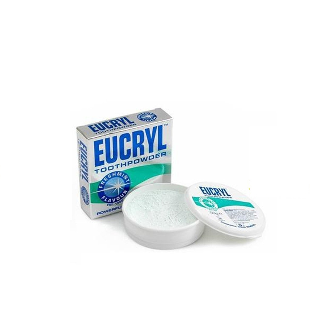 Bột Tẩy Trắng Răng + Kem Đánh Răng Làm Trắng Răng EUCRYL Tooth Paste Freshmint