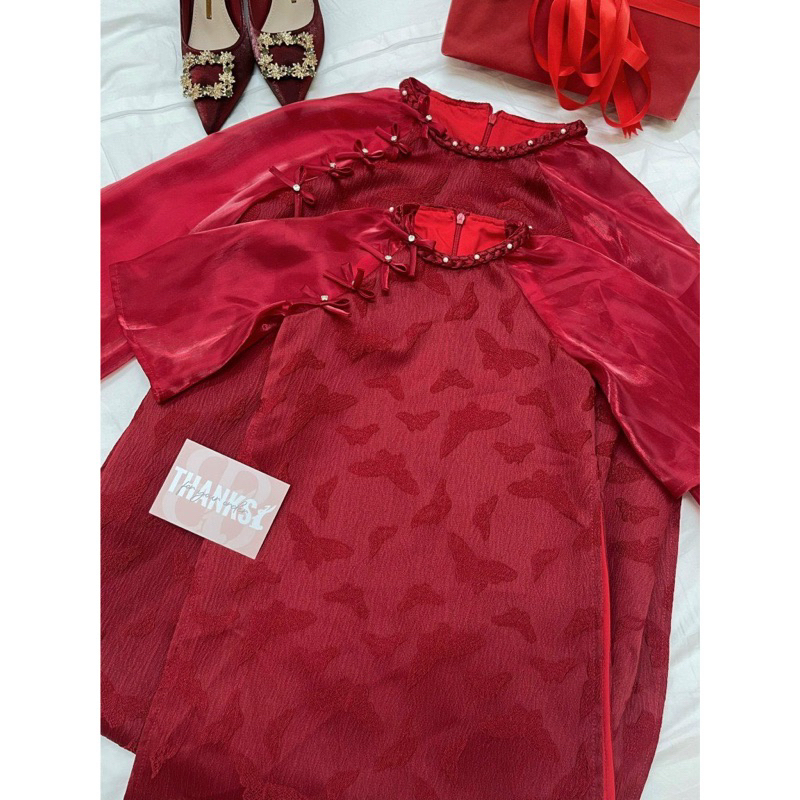 Set áo dài cách tân cho mẹ hoặc cho bé