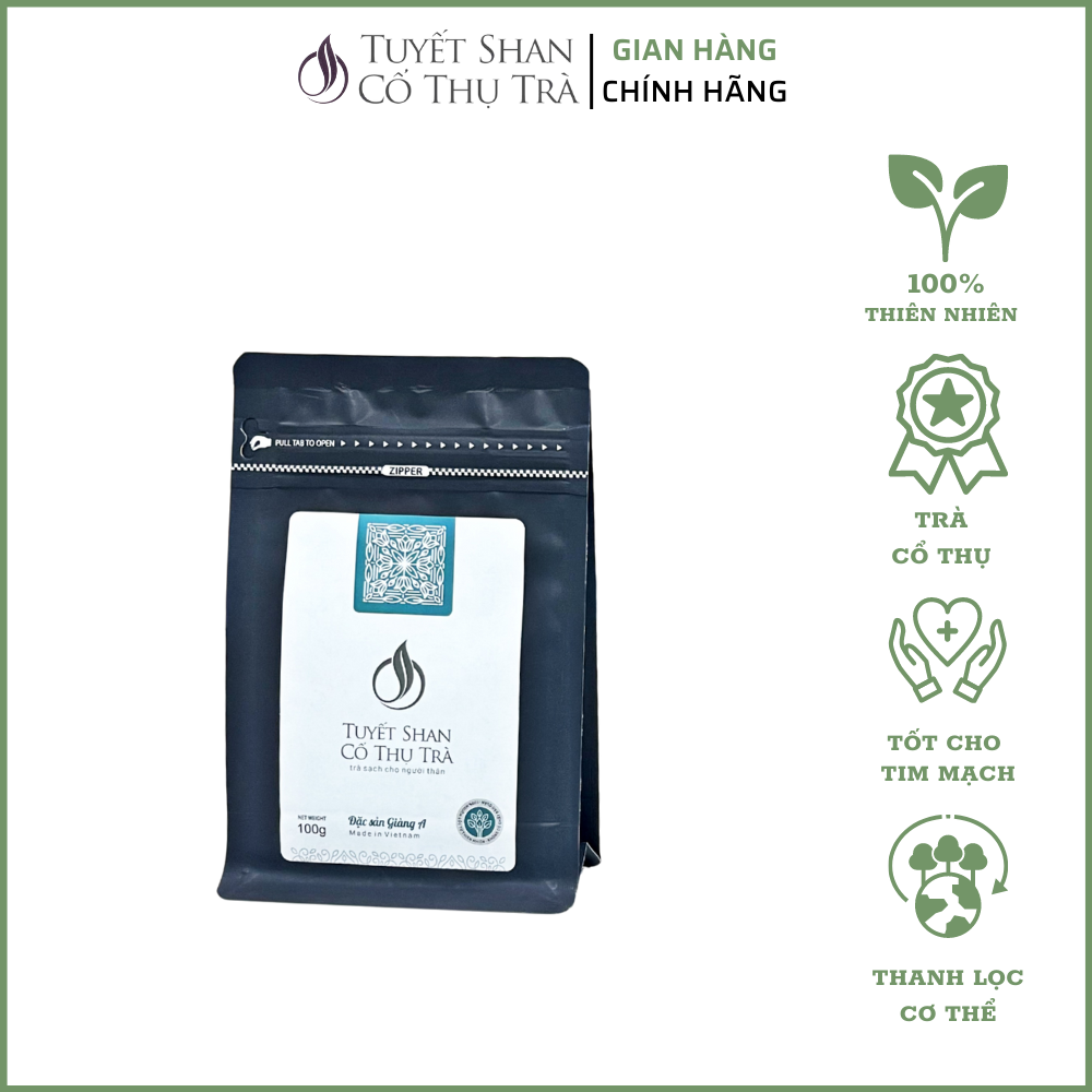 Trà Shan Tuyết-  Đặc sản Giàng A 100g (Đen)