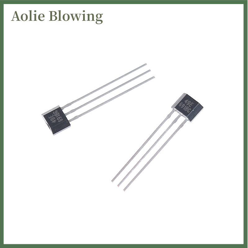 Aolie 10pcs Hall element 49E OH49E SS49E linear Sensor Hall sensor