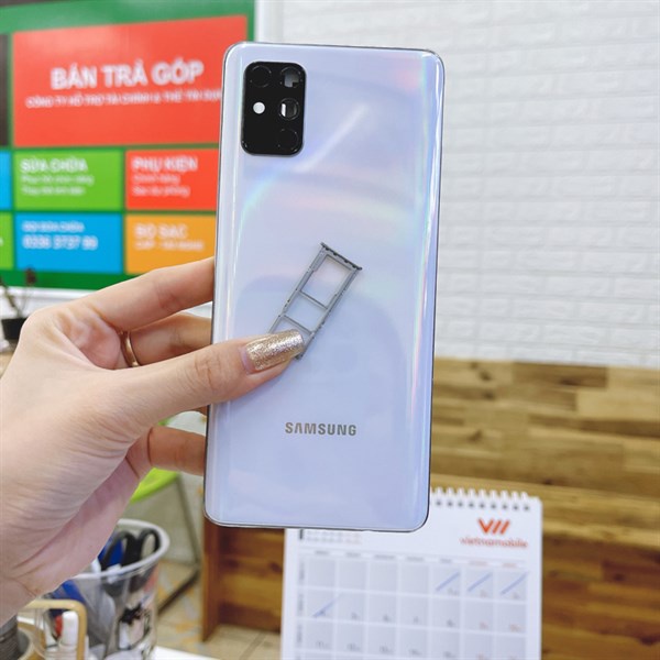Bộ vỏ samsung a71 sm-a715 zin nấu máy chuẩn hàng như hình