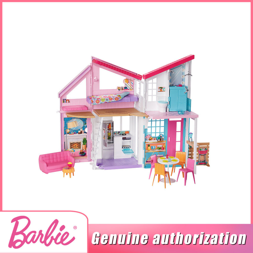 Barbie Đồ chơi nhà cho bé gái Barbie Fantasy Castle Đồ chơi công chúa nhỏ-Ngôi nhà thành phố Malibu mới của Barbie FXG57 Đảm bảo chính hãng Nhập khẩu từ Mỹ Đồ chơi cô gái Barbie chính hãng