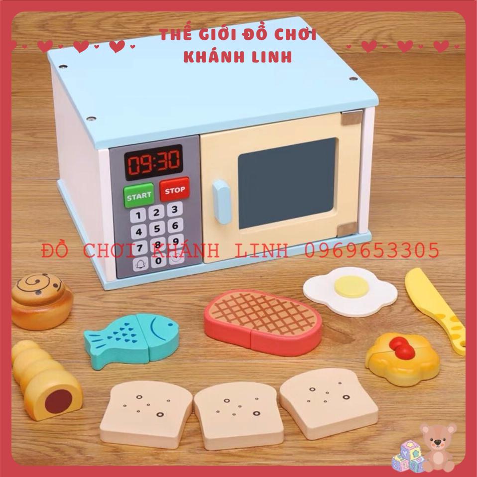 SET 6 MÓN ĐỒ CHƠI NHÀ BẾP BẰNG GỖ CHO BÉ