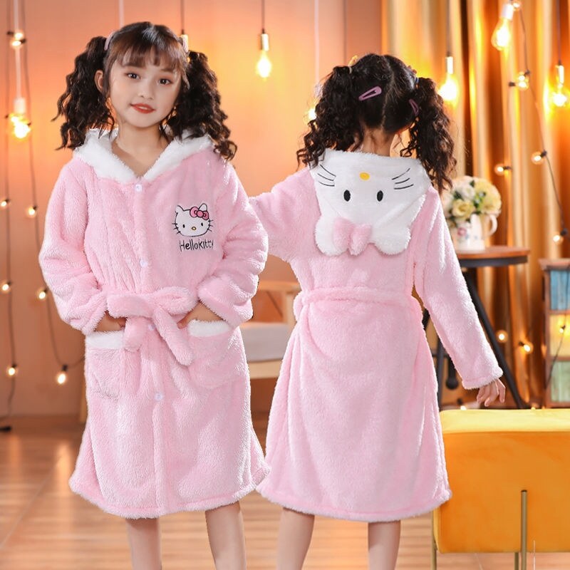 clothes children warm bathrobe 