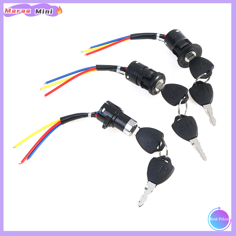Maraa Universal Ignition Switch Key Power Lock For Electric Bicycle Electric Scooter