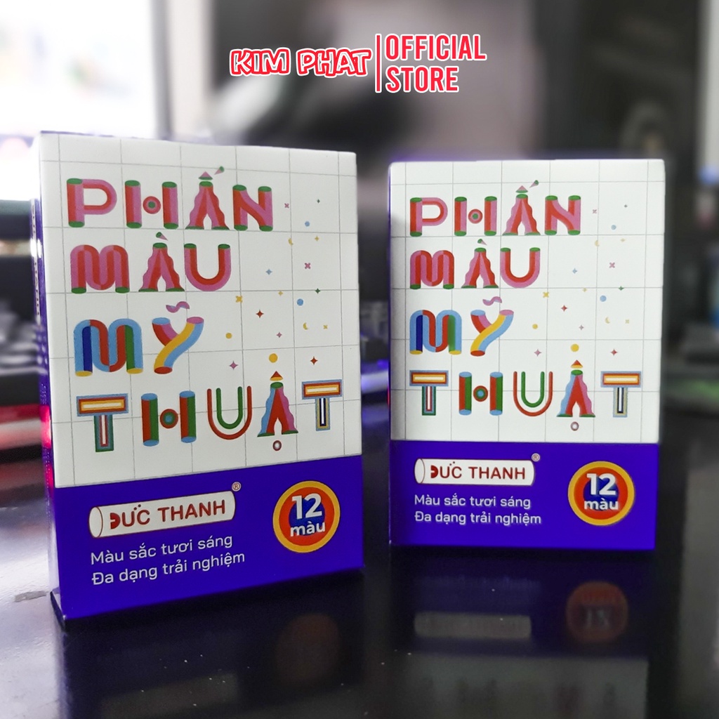 Phấn màu mĩ thuật 12 màu Đức Thanh PMMT80