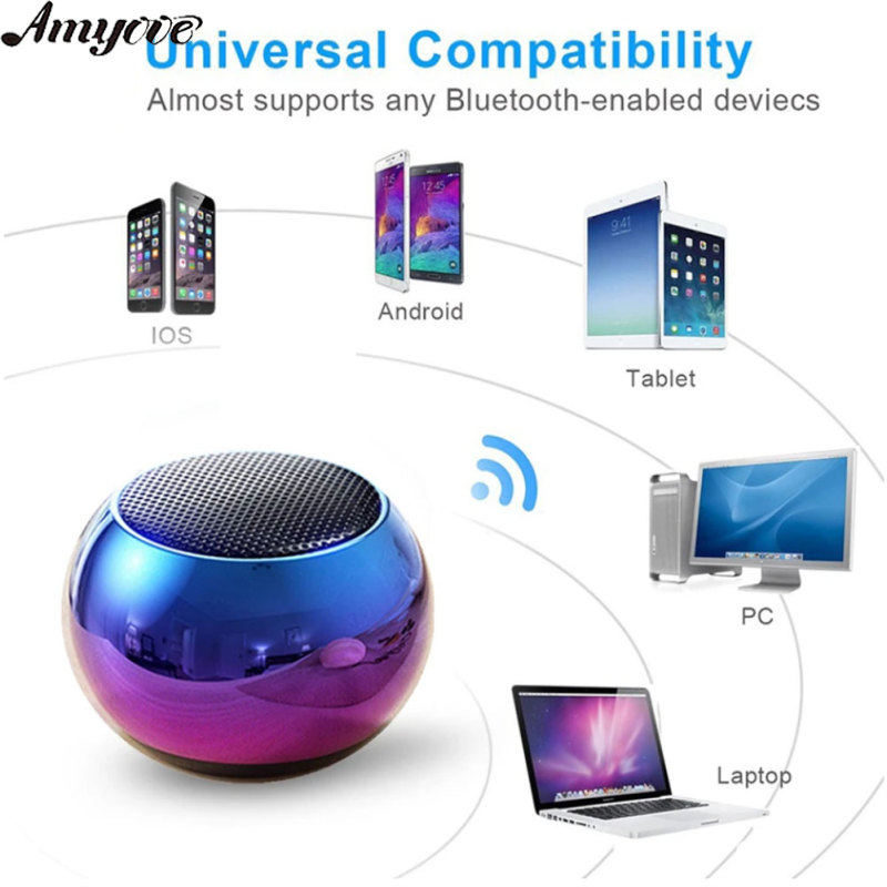 Wireless Bluetooth-compatible Speaker Small Subwoofer Portable Outdoor Mini Audio Compatible For Ios / Android