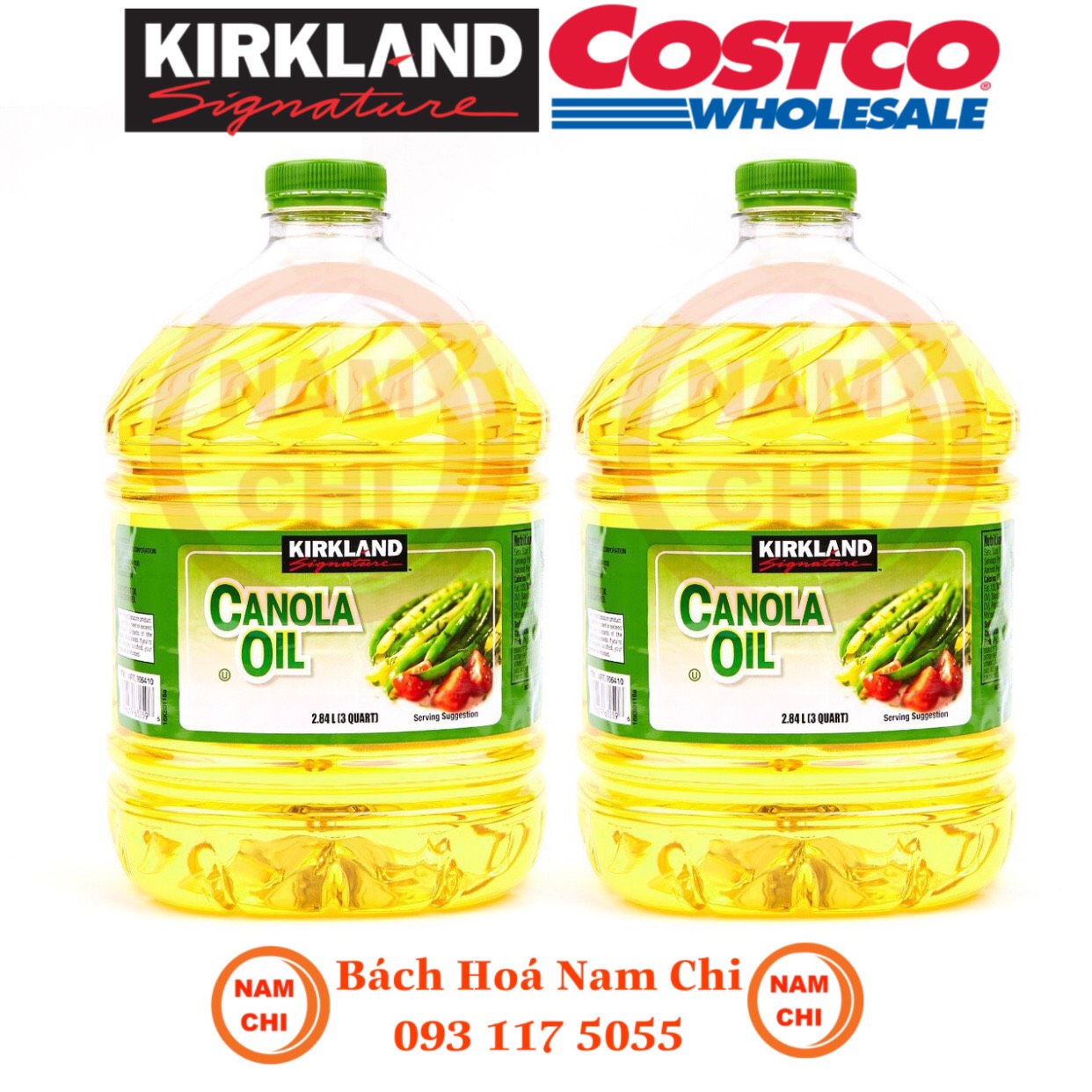 Dầu Ăn Kirkland Signature Canola Oil 2.84L Dầu Hạt Cải