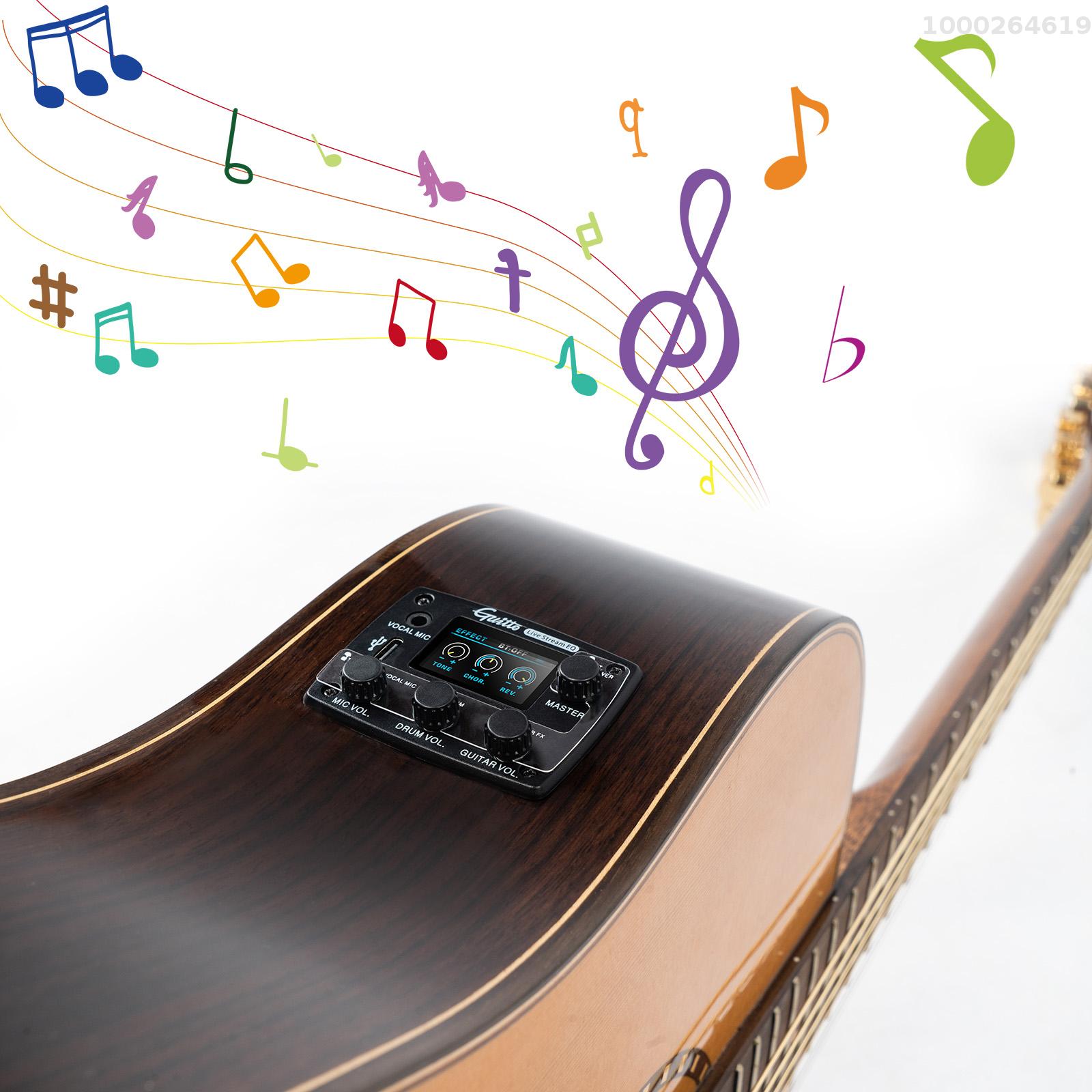 [ammoon]GUITTO GGP-05 Guitar Pickup Equalizer LCD Display ...