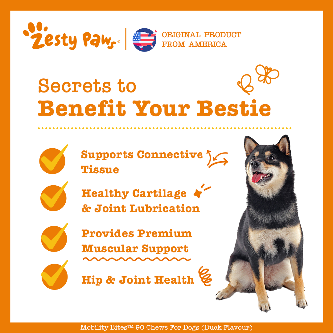 Zesty Paws Mobility Bites Duck 90ct