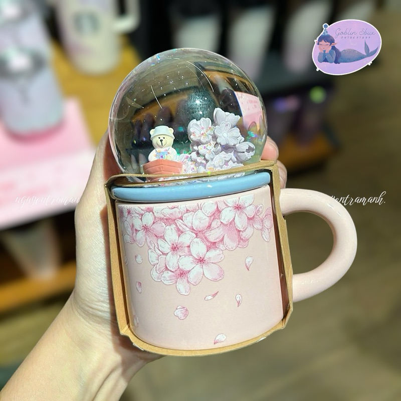 [Limited Stock] STARBUCKS CỐC SỨ CHERRY BLOSSOM GLOBE MUG 89ML
