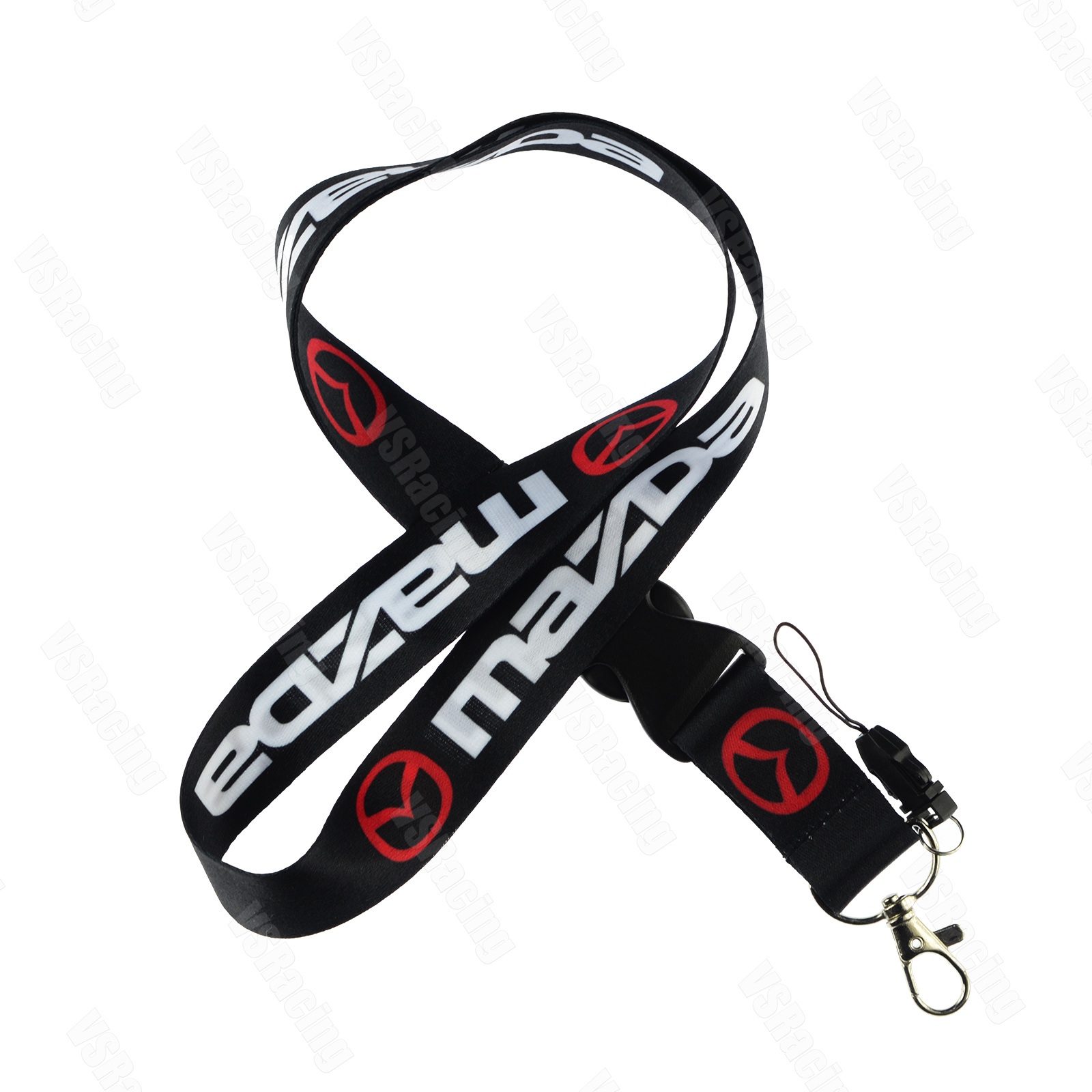 JDM Style Cellphone Racing Car Lanyard Racing Car Keychain ID Card Neck