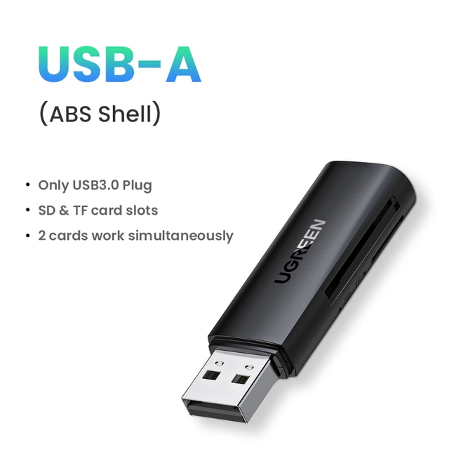Ugreen card reader usb 3.0 to sd micro sd tf memory card adapter for pc laptop accessories multi smart cardreader card reader