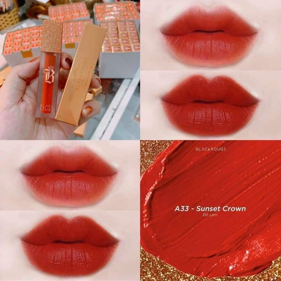SON KEM BLACK ROUGE A33 ĐỎ CAM