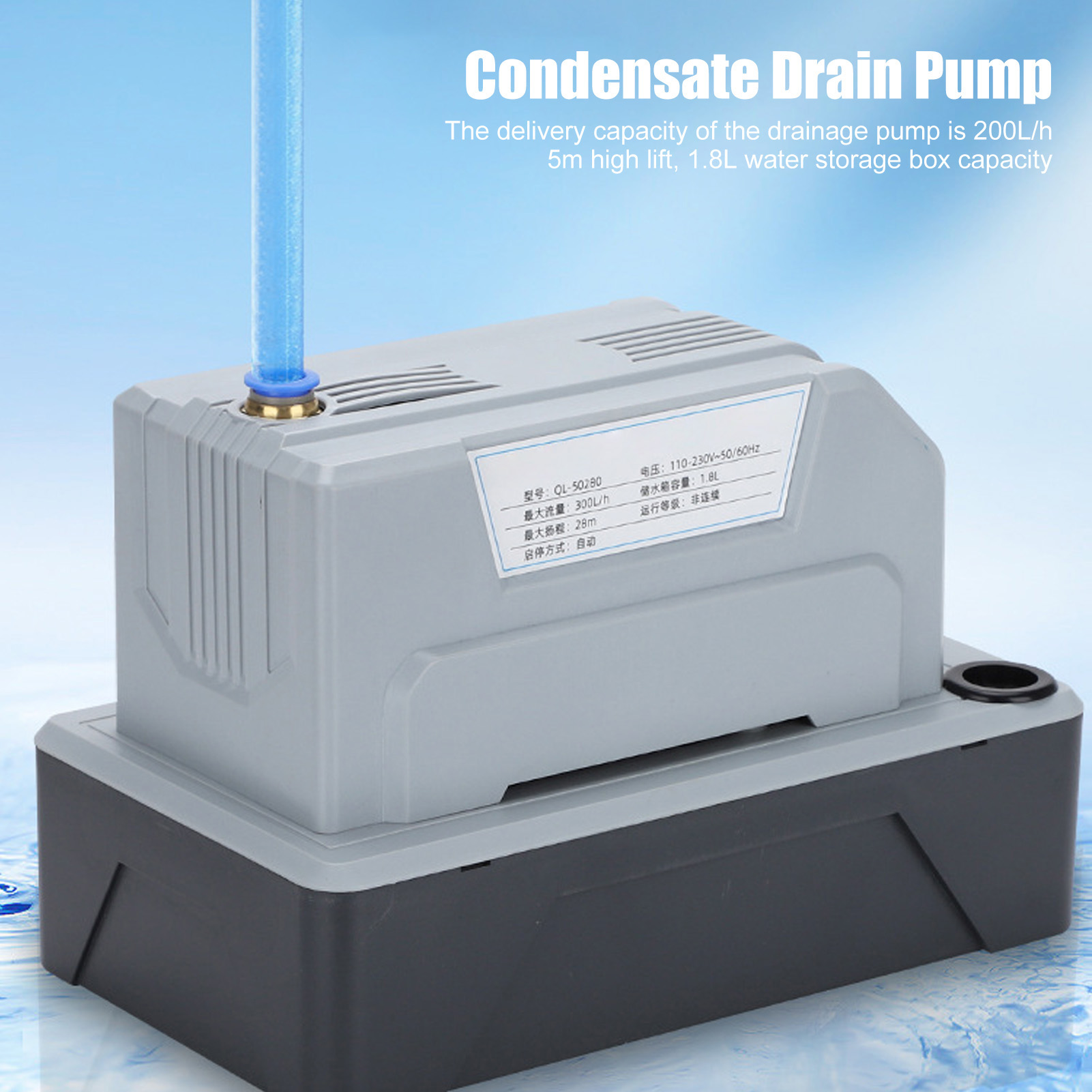 Condensate Drain Pump AC220V High Safety Easy Installation Air Conditioner Condensate Pump for