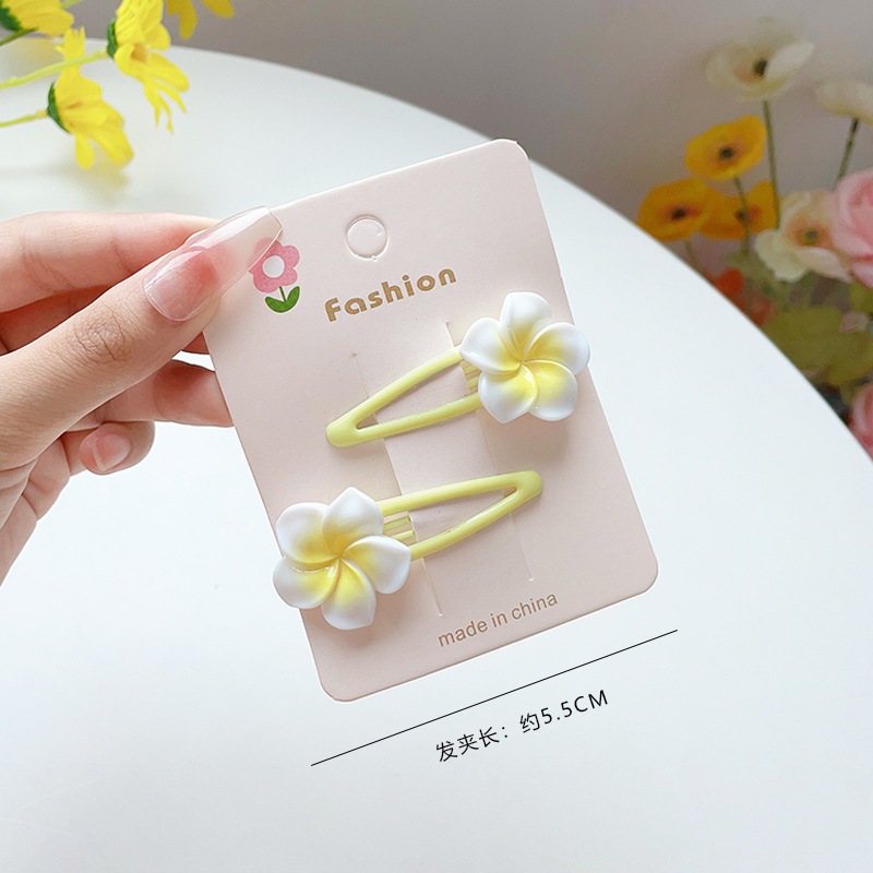 Kẹp tóc, cột tóc hoa sứ dễ thương - Kẹp tóc phong cách Hàn Quốc - Selenshop