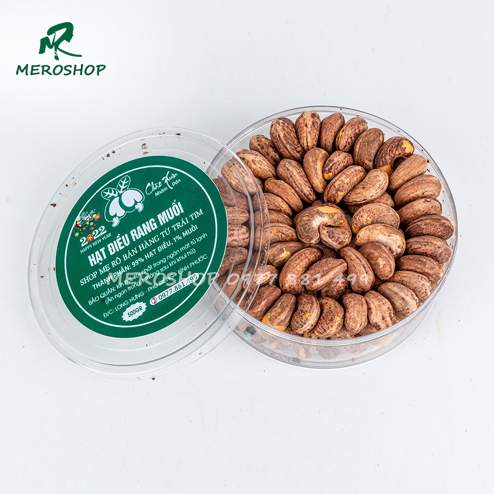 500gram hạt điều rang muối nguyên lụa
