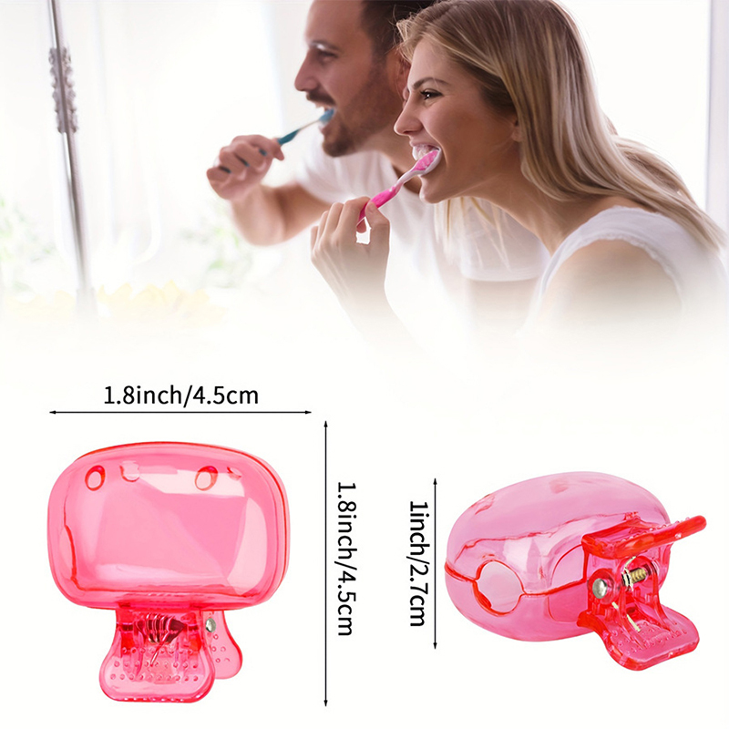 【Thriving】 1PCS Travel Toothbrush Head Covers Toothbrush Protector Cap Brush Pod Case Protective Portable Plastic Clip For Household Travel.