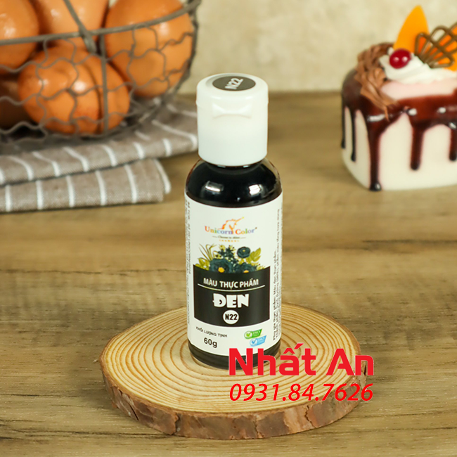 Màu thực phẩm dạng nước đen Unicorn Color - 60gr
