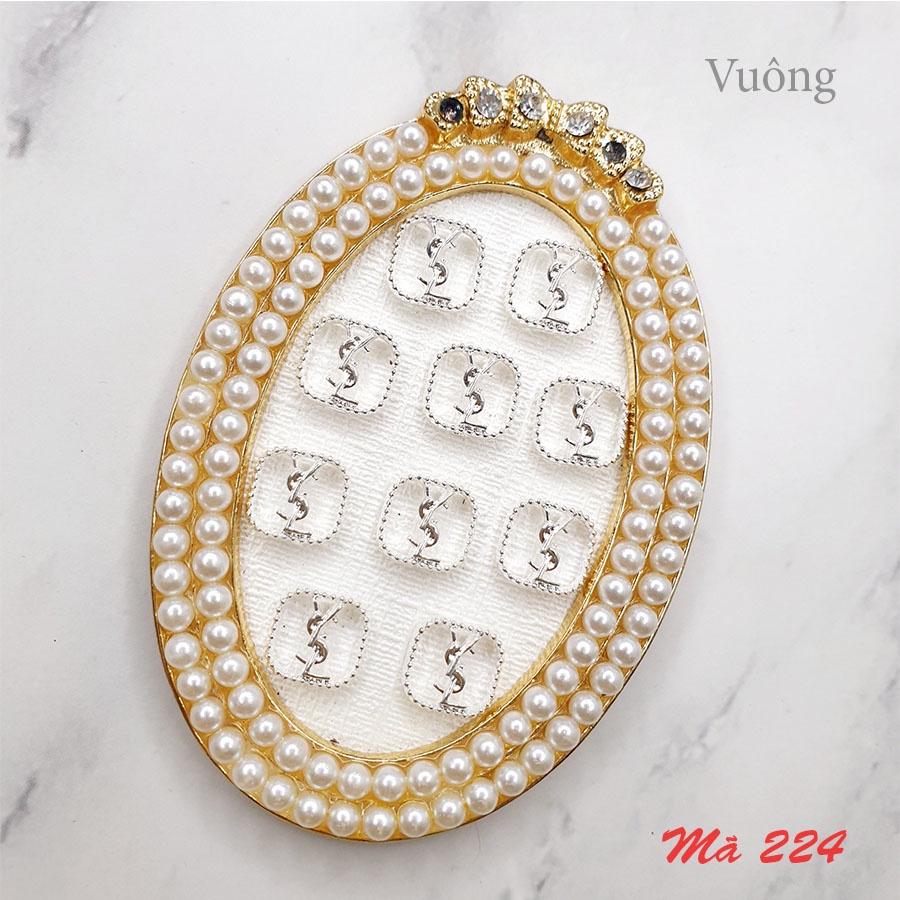 Charm logo thương hiệu charm hoạt hình charm nail charm đá gắn móng đính móng trang trí móng tay