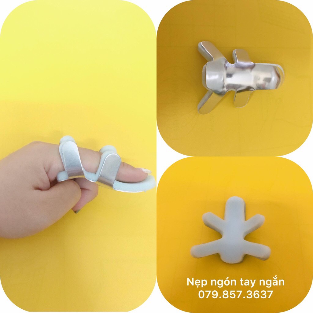 NẸP NHÔM NGÓN TAY NGẮN ( 1 BỘ 10 CÁI)