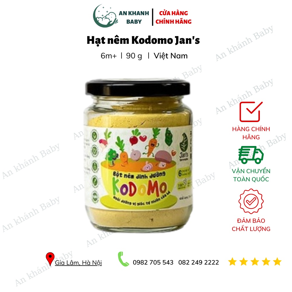 Bột nêm dinh dưỡng, bột nêm rau củ kodomo jan's date t4-5/2025