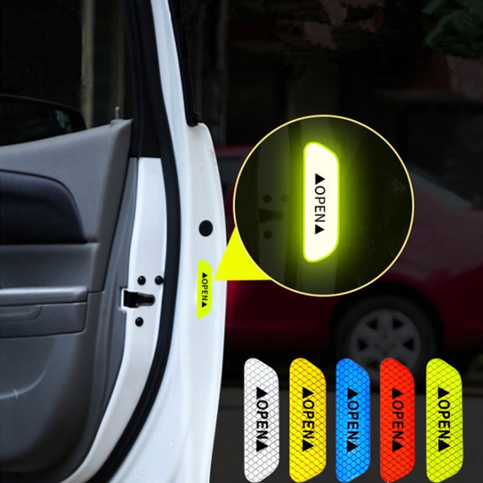 ⚡️ TQ⚡️ Miếng Dán Phản Quang Cảnh Báo Mở Cửa Xe Hơi
