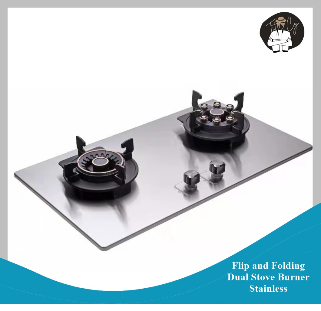 TitoCY POWERGUY Flip and Folding Dual and Triple Stove Burner Tempered