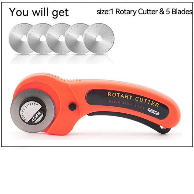 【Fast-selling】 45mm Cloth Rotary Cutter Patchwork Roller Wheel Paper Craft Rotary Cutter For Fabrics.