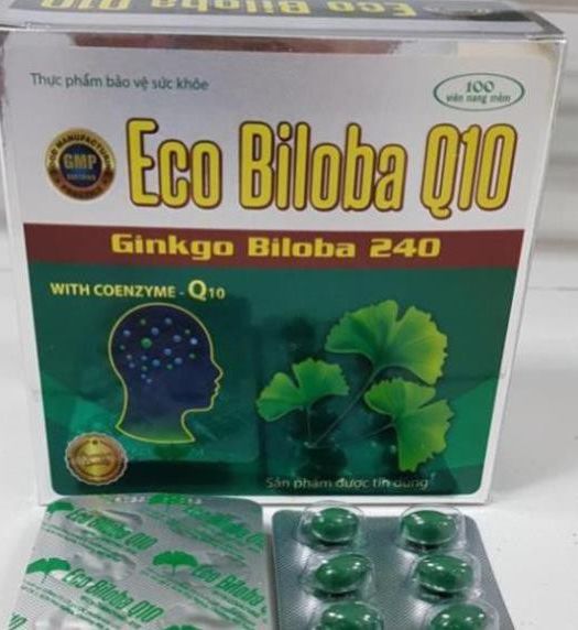 [HCM]Eco Biloba q10 viên uống bổ não hoạt huyết dưỡng não (ginkgo biloba 240) cam kết sản phẩm đúng mô tả chất lượng đảm bảo an toàn đến sức khỏe người sử dụng