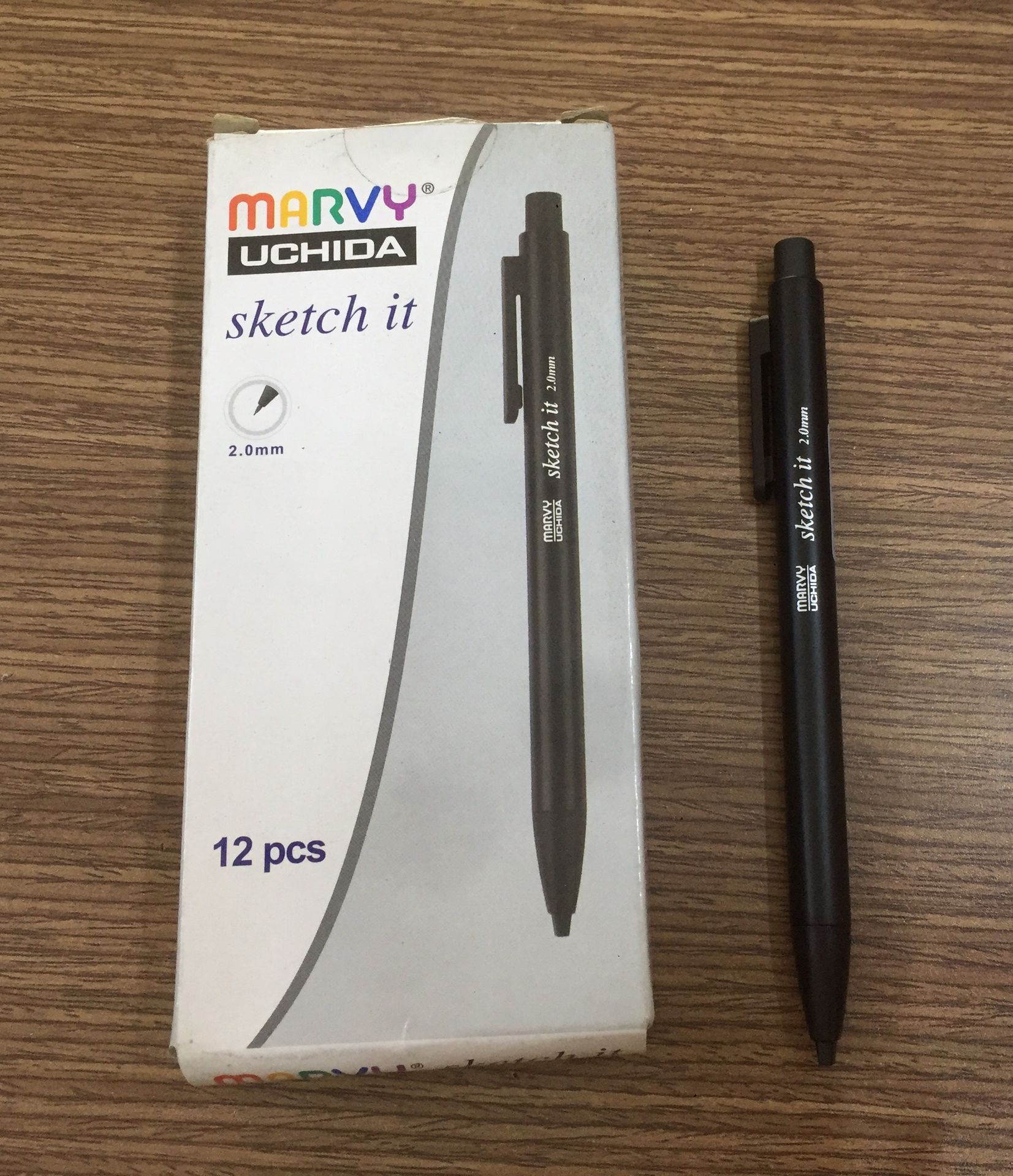 Combo bút chì bấm marvy uchida fl200 ngòi 2.0mm + ngòi bút chì marvy fl200r