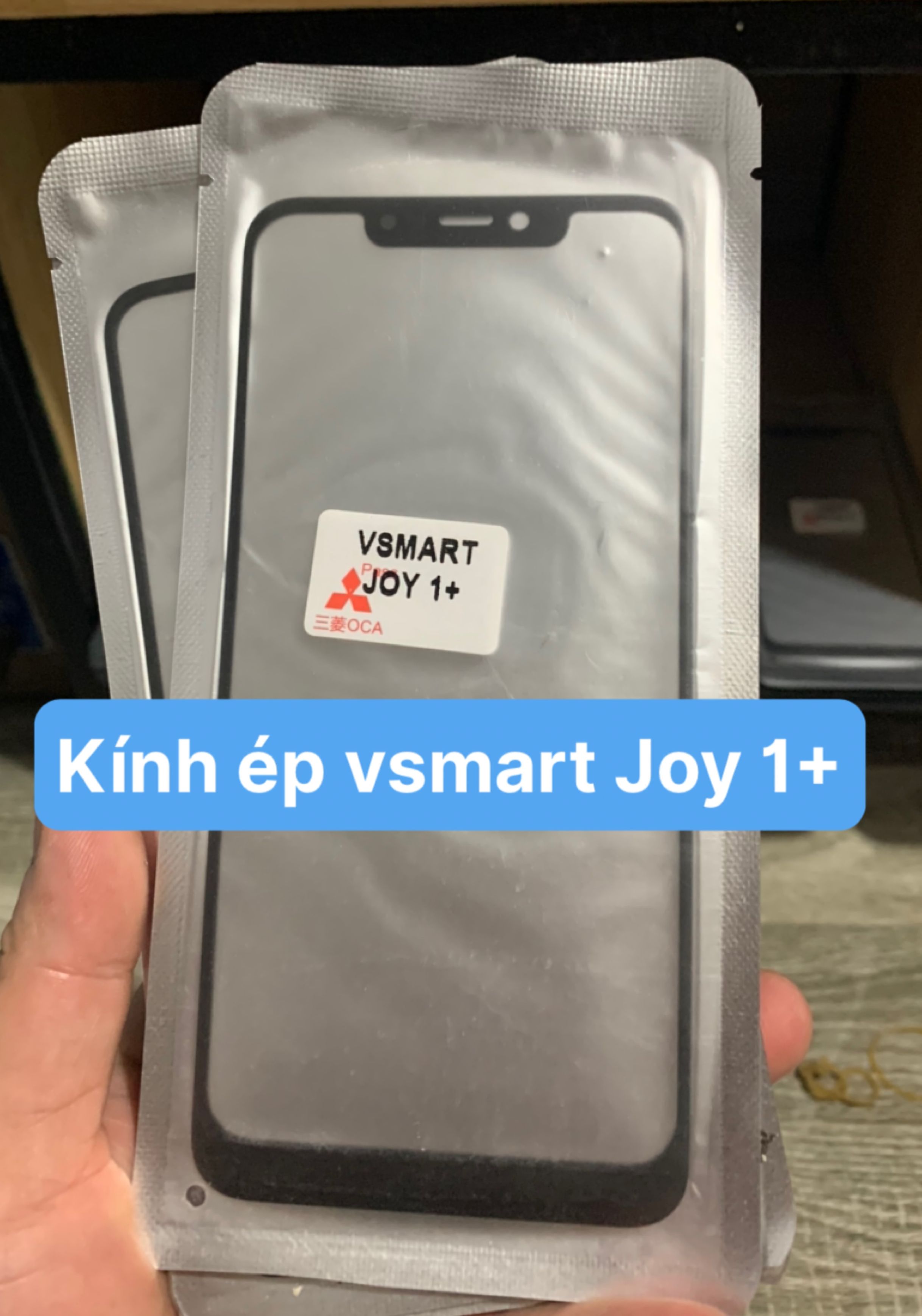 Kính ép liền keo điện thoại Vsmart Joy 1 plus