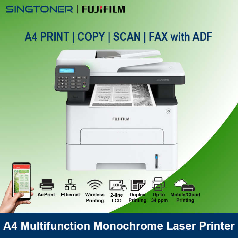 [Singapore Warranty] Fujifilm formerly Fuji Xerox ApeosPort 3410SD A4 ...