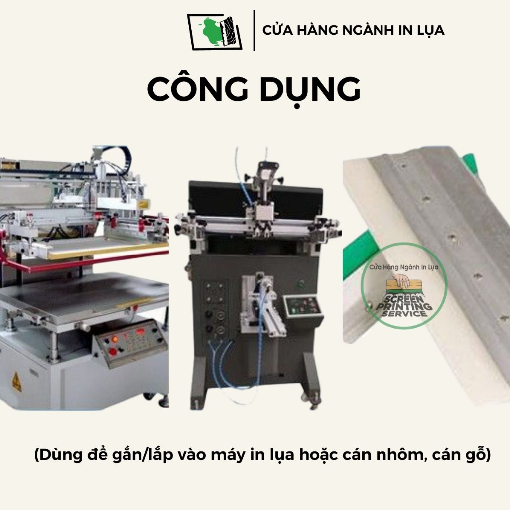 Lưỡi dao gạt mực in lụa 7mm kích thước theo yêu cầu