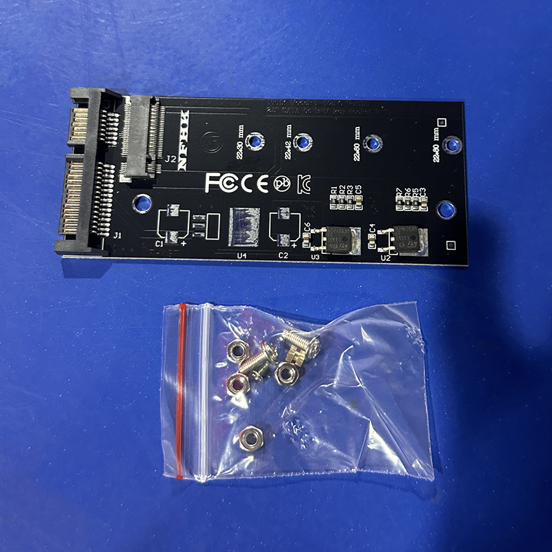 B+M key SATA M.2 ngff ssd to sata 3 raiser m.2 to sata adapter expansion card. 