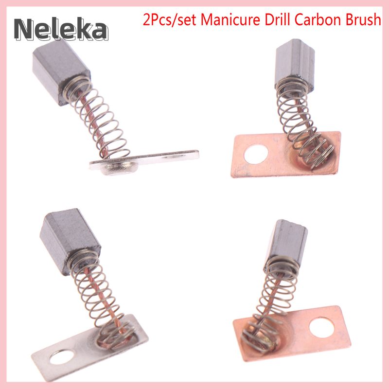 【Neleka】💖【HOT SALE】🎈🎈 2Pc Carbon Brush Strong Handle Replacement Carbon Brush Manicure Drill Accessory