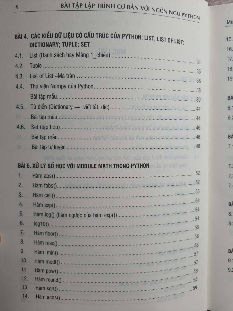 Bài tập lập trình cơ bản với ngôn ngữ Python
