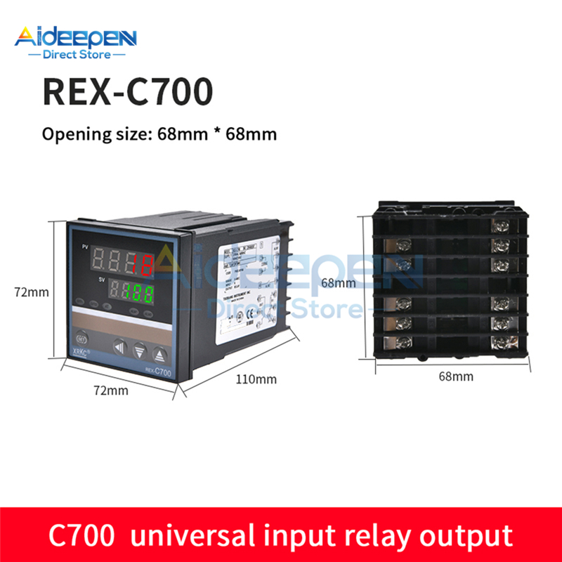 C400 Timecode Input 【linfang store】REX-C100 C400 C700 PID Temperature Controller Thermostat ...