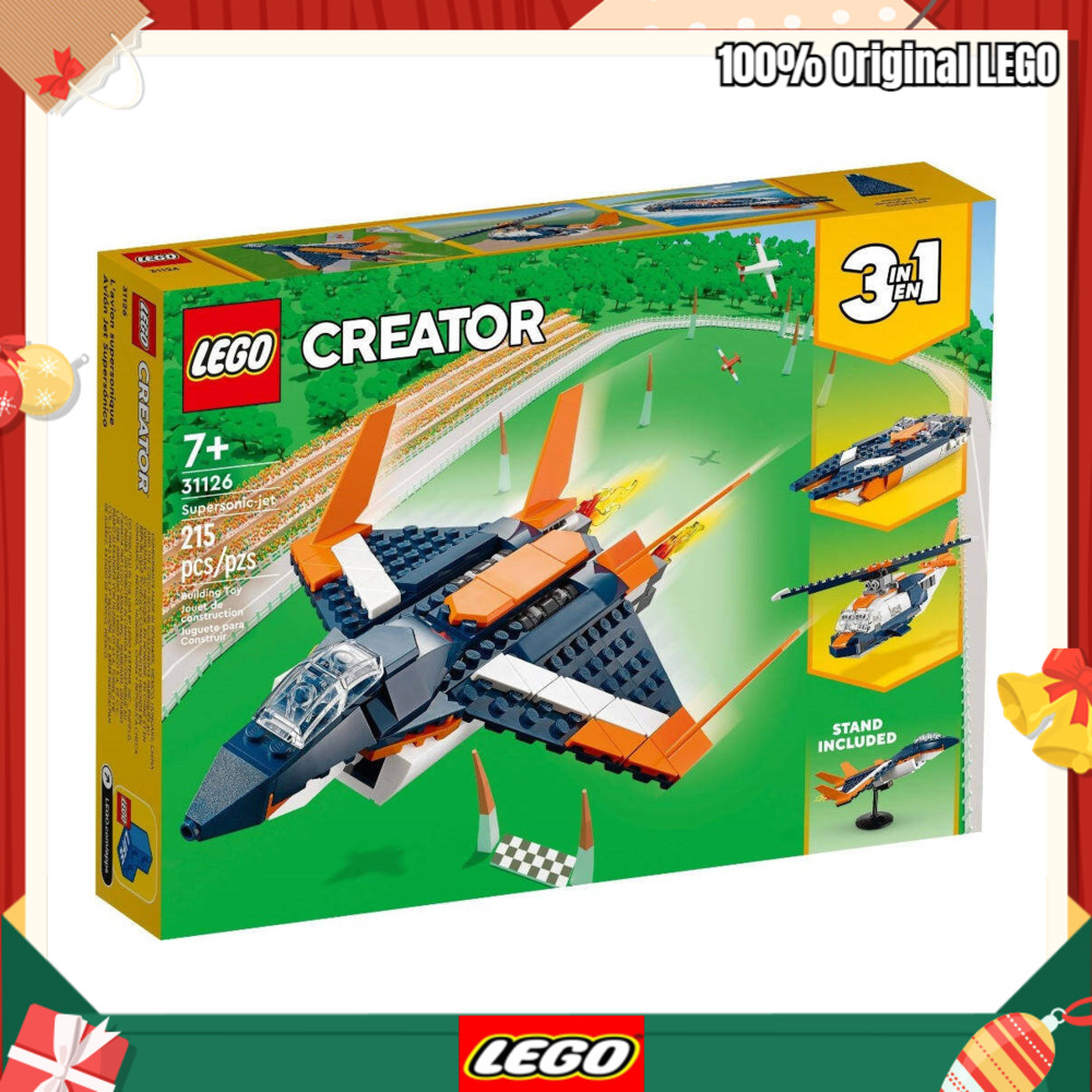 Lego 31126 creator 3in1 supersonic-jet 215pcs 7+