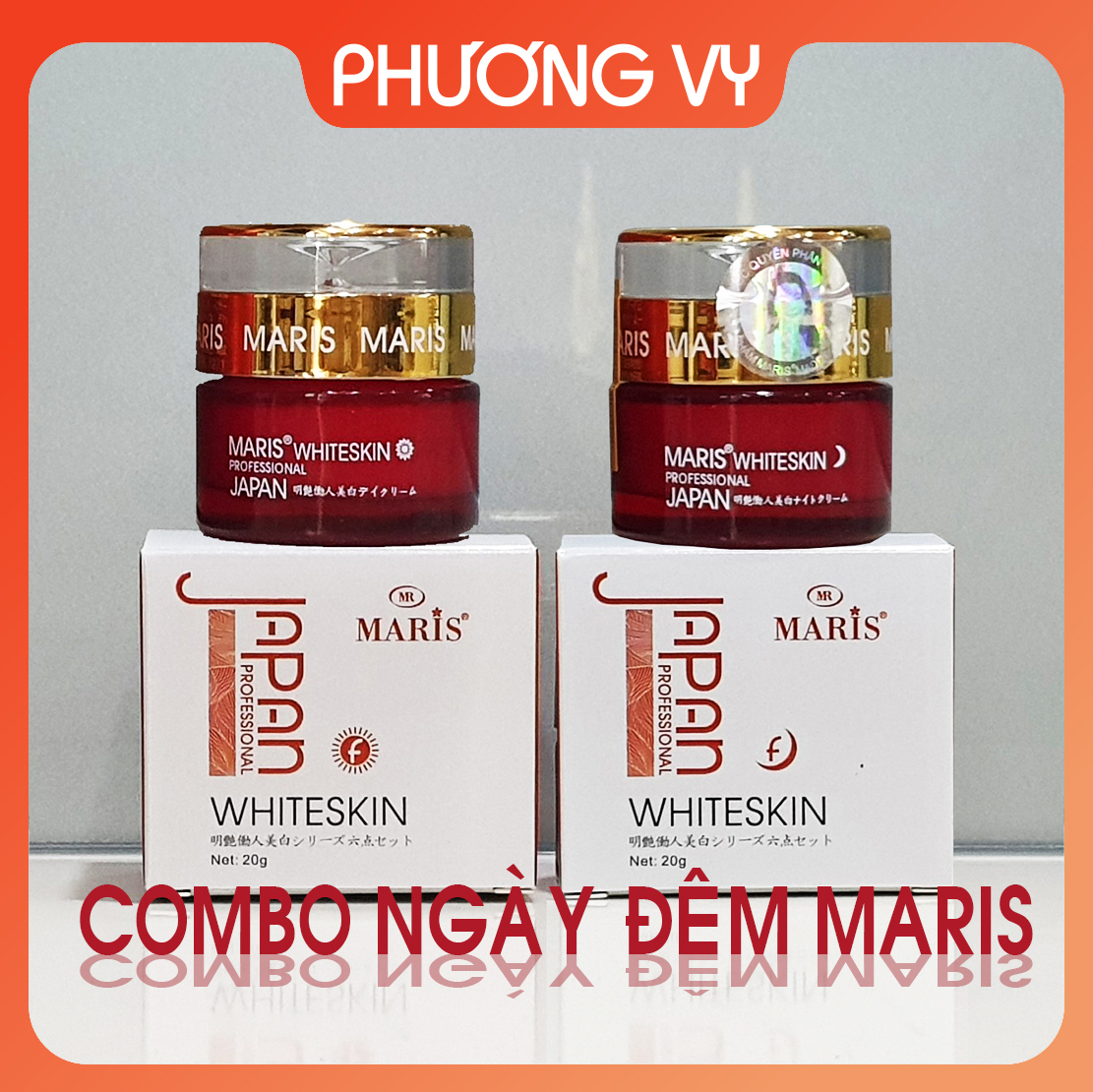 [CHÍNH HÃNG] COMBO ngày đêm Maris, chuyên làm mờ nám, tàn nhang và dưỡng trắng da, kem nám Nhật Bản, mỹ phẩm Maris.