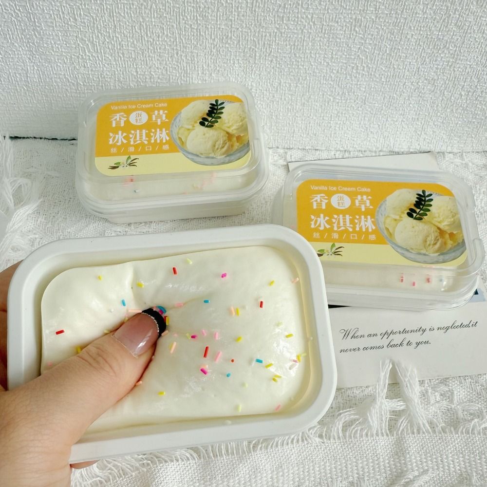 Slow Rising Squishy Toy Slow-rebound Simulation Bread Squeeze Toy Soft 3D Sticky Box Cake Squishy Toy Bread Shaped Kneading Squishy Fidget Toy Stress Relief.